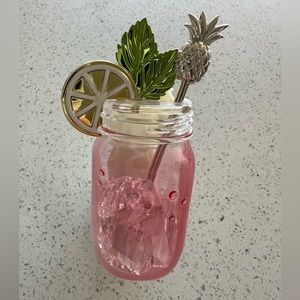 Summer cocktail wall flower wall plug